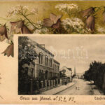 1902 Klaipeda, Memel; Töpferstrasse / street. Art Nouveau, floral, litho (EK)
