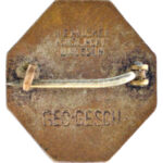 Német Birodalom 1914. 'GOTT MIT UNS 1914' zománcozott bronz jelvény, 'H.E. PEUCKER KÖNGIL HOFLT DRESDEN' gyártói jelzéssel (23x21mm) T:AU,XF / German Empire 1914. 'GOTT MIT UNS 1914' enamelled bronze badge with 'H.E. PEUCKER KÖNGIL HOFLT - Image 2
