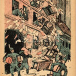 Házkutatás fehér módon. Fehérterror Magyarországon. Verlag der Arbeiter-Buchhandlung / White Terror in Hungary, left-wing propaganda card, Judaica s: Bíró s: Bíró Mihály