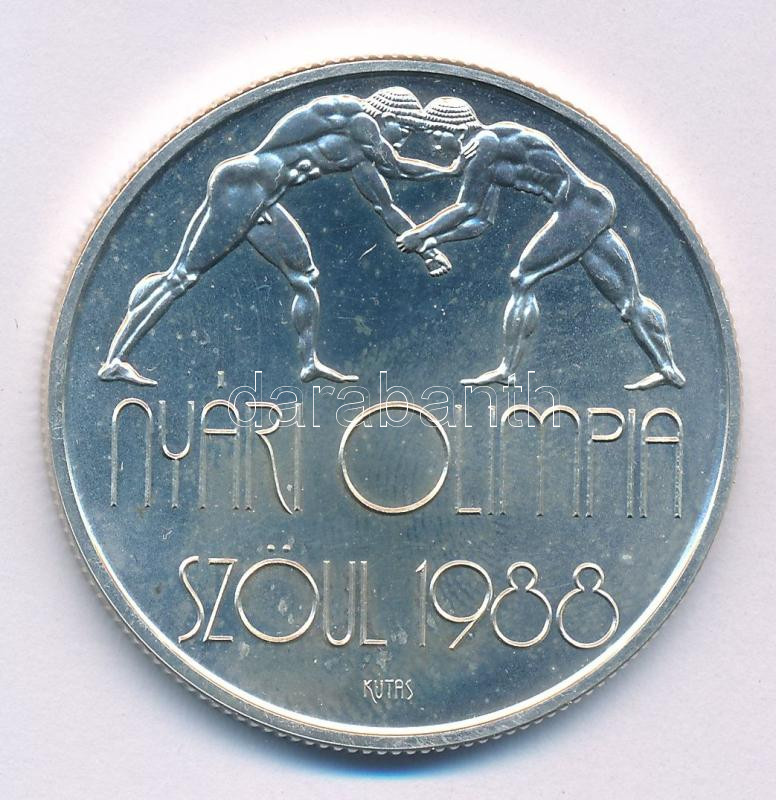 1987. 500Ft Ag 'Nyári Olimpia - Szöul 1988' T:BU ujjlenyomat, patina, kis ph Adamo EM99