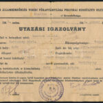 1946 Komárom, 2 db igazolvány (utazási, elbocsátó) hadifogságból hazatért részére