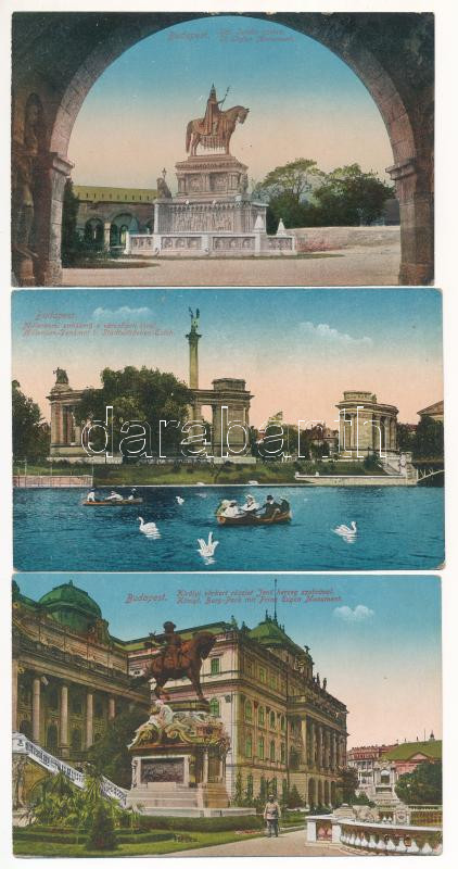 Budapest - 7 db régi képeslap / 7 pre-1945 postcards - Image 2