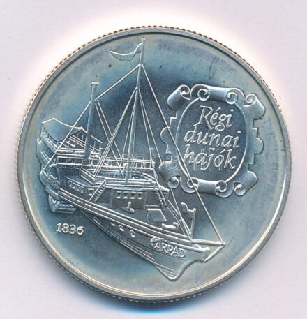 1993. 500Ft Ag 'Régi dunai hajók - Árpád' tanúsítvánnyal T:BU Adamo EM129