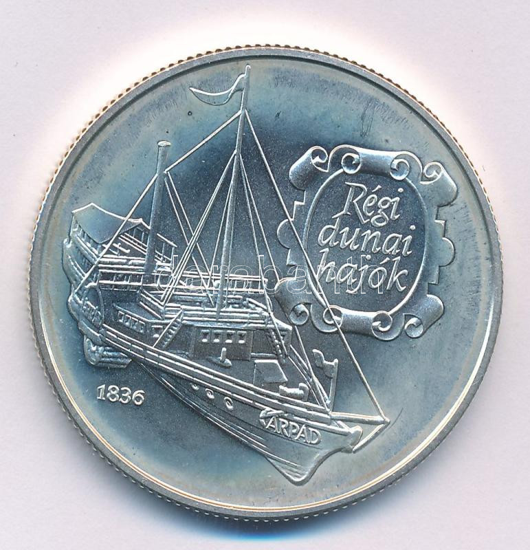 1993. 500Ft Ag 'Régi dunai hajók - Árpád' tanúsítvánnyal T:BU Adamo EM129