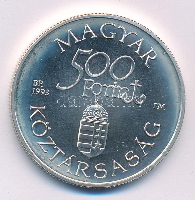 1993. 500Ft Ag 'Régi dunai hajók - Árpád' tanúsítvánnyal T:BU Adamo EM129 - Image 2