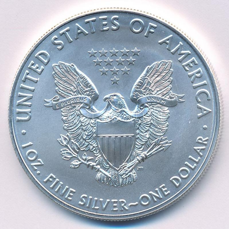 Amerikai Egyesült Államok 2020. 1$ Ag 'Ezüst Sas' tanúsítvánnyal T:UNC USA 2020. 1 Dollar Ag 'Silver Eagle' with certificate C:UNC