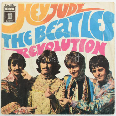 The Beatles - Hey Jude / Revolution. Vinyl, 7', 45 RPM, Single, Mono, Odeon, Németország, 1968. VG+