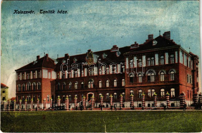 Kolozsvár, Cluj; Tanítók háza / teachers' training institute (vágott / cut)