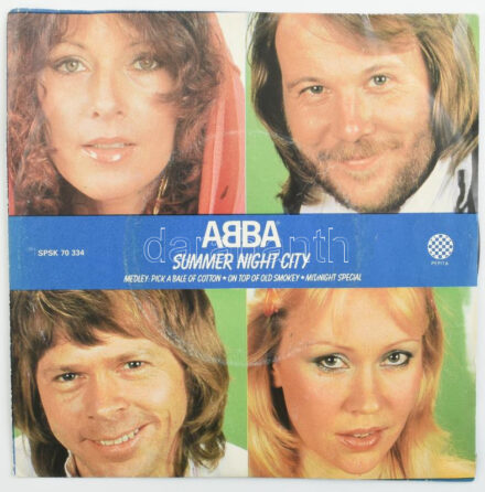 ABBA - Summer Night City. Vinyl, 7', 45 RPM, Single, Stereo. Pepita, Magyarország, 1978. VG