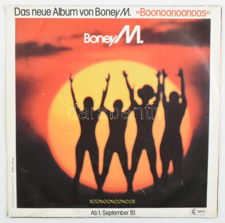 Boney M. - Malaika / Consuela Biaz. Vinyl, 7', 45 RPM, Single, Stereo, Pepita, Magyarország, 1981. VG+