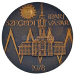 Lapis András (1942-) 1978. 'Szegedi Ipari Vásár 1978 / Vásár díj' kétoldalas, öntött bronz plakett (~105-106mm) T:AU,XF