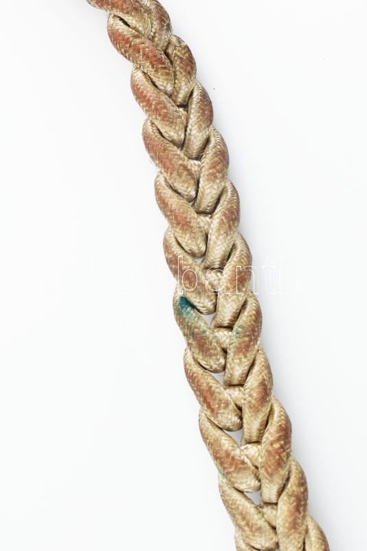 K. u. K., 1855 M vállzsinór (ezüstözött paszományból, valószínűleg átalakított huszárkötéssel) / k.u.k. military shoulder belt - Image 3