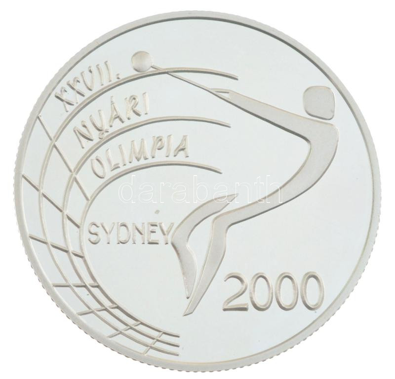 1999. 2000Ft Ag 'XXVII. Nyári Olimpia - Sydney' kapszulában, tanúsítvánnyal, dísztokban T:PP apró karc Adamo EM162