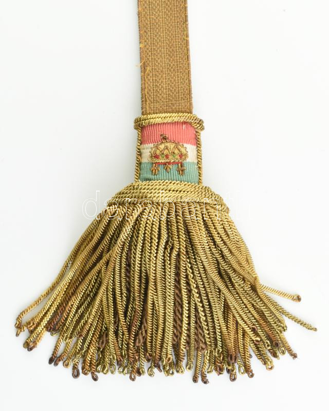 cca 1930 M. Kir. Honv., tiszti kardbojt / Officer partepee - Image 2