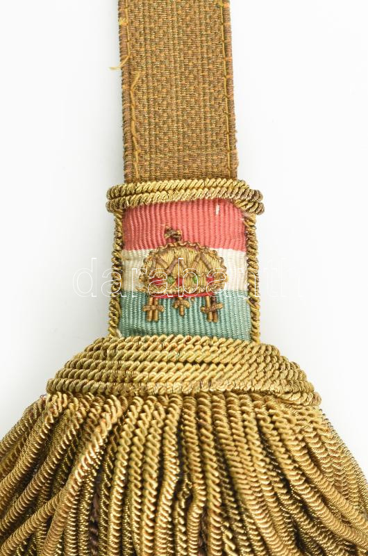 cca 1930 M. Kir. Honv., tiszti kardbojt / Officer partepee - Image 3