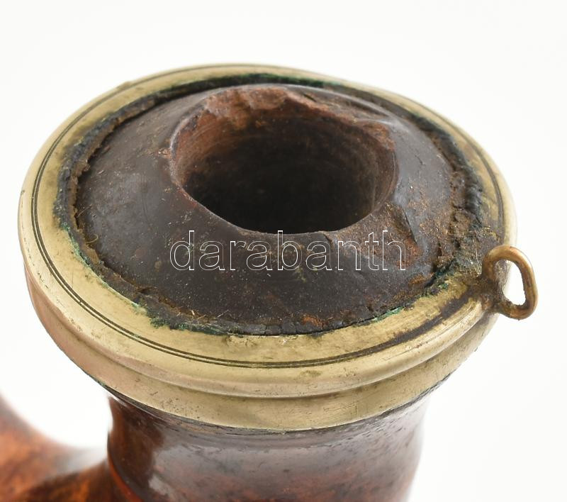 Régi tajtékpipa, kis sérülésekkel, kopásnyomokkal, 9,5x8,5 cm - Image 2