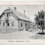 Bad Vöslau, Restaurant Jubiläumswarte, Panorama von Harzberg - 3-tiled folding panoramacard (fl) - Image 2