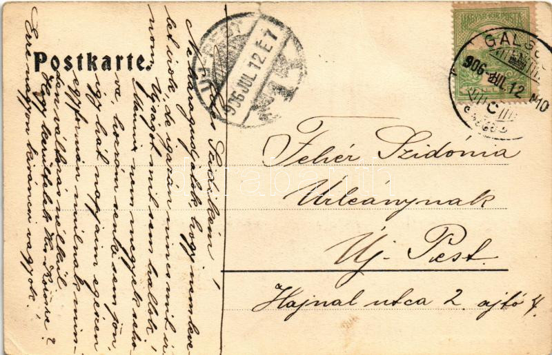 1906 Wien, Vienna, Bécs III. Rennweg, Josef Haidinger Fleischhauer / street, butcher shop (EK) - Image 2