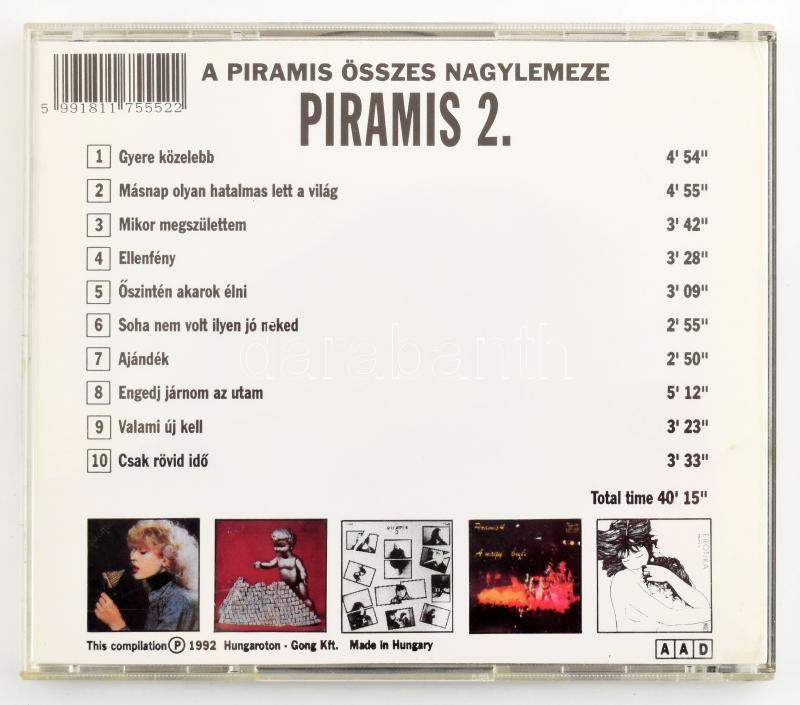 Piramis - 2. CD, Album, Mega, Magyarország, 1992. VG - Image 2