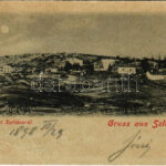 1898 (Vorläufer) Szliács, Sliac; látkép. Ivánszky Elek kiadása / general view, spa (EB)