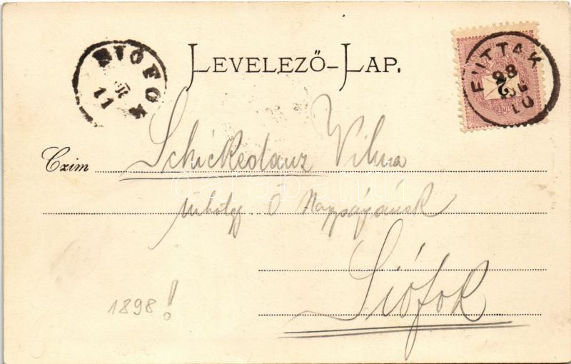 1898 (Vorläufer) Tátra, Magas-Tátra, Vysoké Tatry; Béka-tó és Tengerszemcsúcs / Froschsee und Meeraugespitze / lake, mountain peak - Image 2