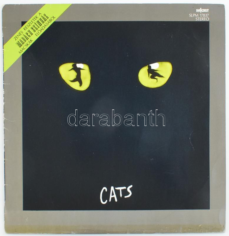 Andrew Lloyd Webber - Cats, Vinyl, LP, Magyarország 1984 (VG+)