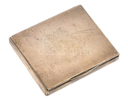 Ezüst (Ag) cigaretta tárca. Jelzett 127 g 9x7,5 cm