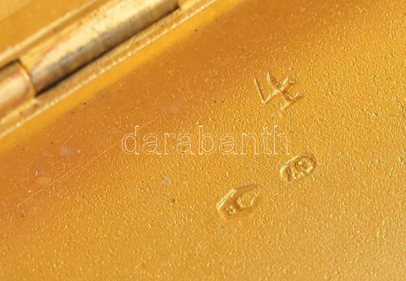 Ezüst (Ag) cigarettatárca, jelzett 65 g 8x5 cm - Image 3