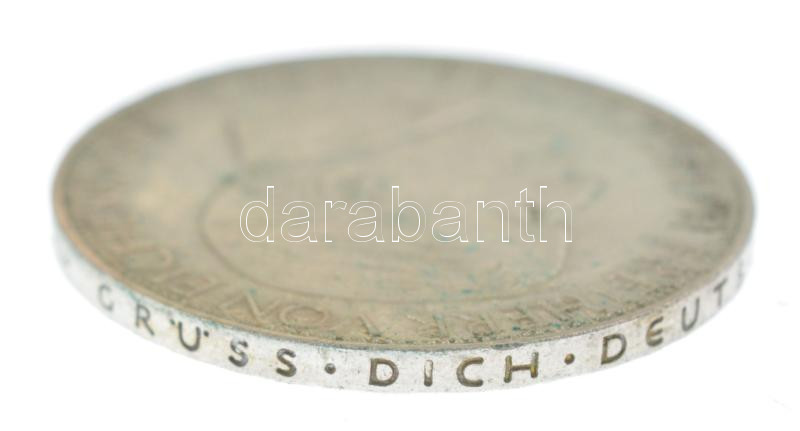 NSZK 1957J 5M Ag 'Joseph von Eichendorff halálának 100. évfordulója' T:AU patina, kis ph / FRG 1957J 5 Mark Ag 'Centennial - Death of Joseph von Eichendorff' C:AU patina, small edge error Krause KM#117 - Image 3