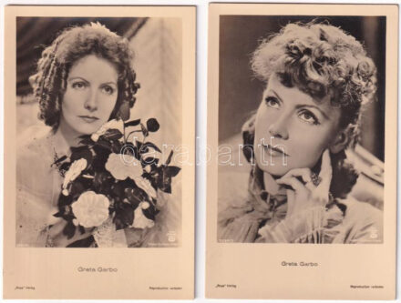 Greta Garbo - 2 db régi képeslap / 2 pre-1945 postcards