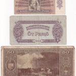 1939. 5P + 1944. 5P 'A Vörös Hadsereg Parancsnoksága' + 1945. 50P T:AU-VG - Image 2