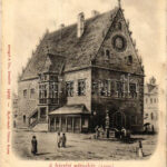 Bártfa, Bardiov, Bardejov; Városháza 1505-ben. Myskovszki Viktor kiadása / town hall (fl)