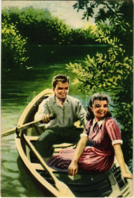 Magyar szocreál propaganda, szocialista szerelmespár. Művészeti Alkotások / Hungarian Socialist Communist propaganda (EK)