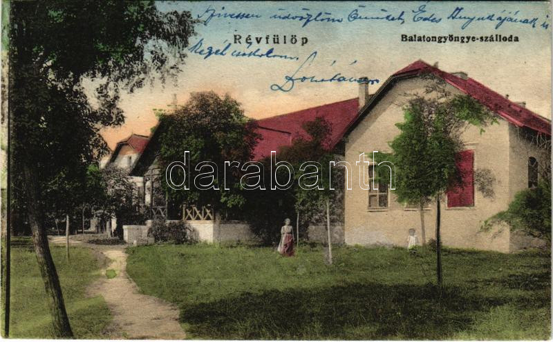 1923 Révfülöp, Balatongyöngye szálloda (EK)