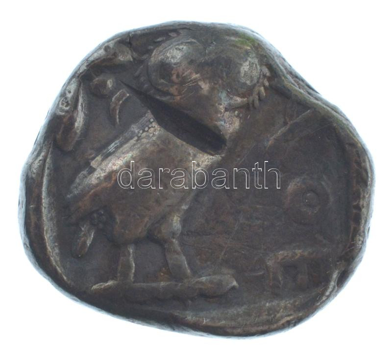 Makedónia / Athén / II. Philipposz Kr.e. 359-336. Tetradrachma Ag (17,02g) T:VF mindkét oldalon bevágás Macedonia / Athens / Philip II 359-336 BC Tetradrachm Ag 'AOE (ATHE)' (17,02g) C:VF cut in on both sides - Image 2