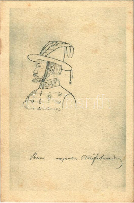 Bem József, Petőfi rajza, Komlós 'Negyvennyolc' sorozat I. / Petőfi's drawing