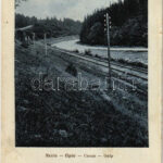 Skole, Opór. Fot. Prof. K. Eljasz / railway next to the river (EK)