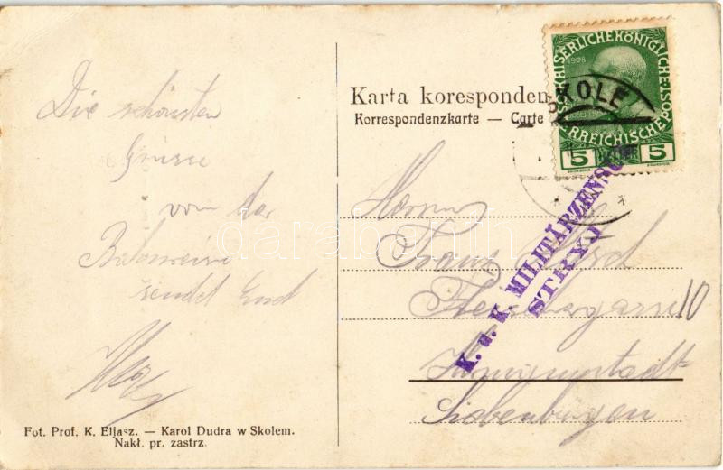Skole, Opór. Fot. Prof. K. Eljasz / railway next to the river (EK) - Image 2