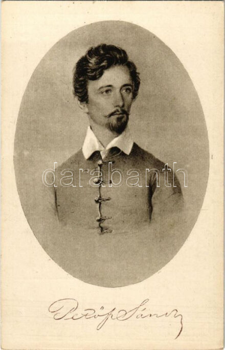 Petőfi Sándor. Petőfi centenárium emlékére. Rigler kiadása 307. s: Barabás Miklós