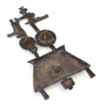 Pap Zoltán: Falplasztika. Bronz, kopásokkal, jelzés nélkül, 24x13,5 cm - Image 3