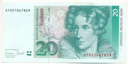 Németország 1993. 20M T:VF Germany 1993. 20 Mark C:VF Krause P#39