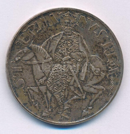 1972. 50Ft Ag 'Szent István' T:AU,XF patina, ph Adamo EM38