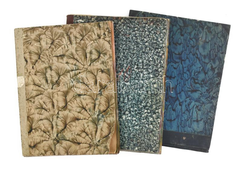 Bertalan Rózsa (1900-1987): 3db vázlatrajz könyv. Jelzett, 30x23 cm - Image 2