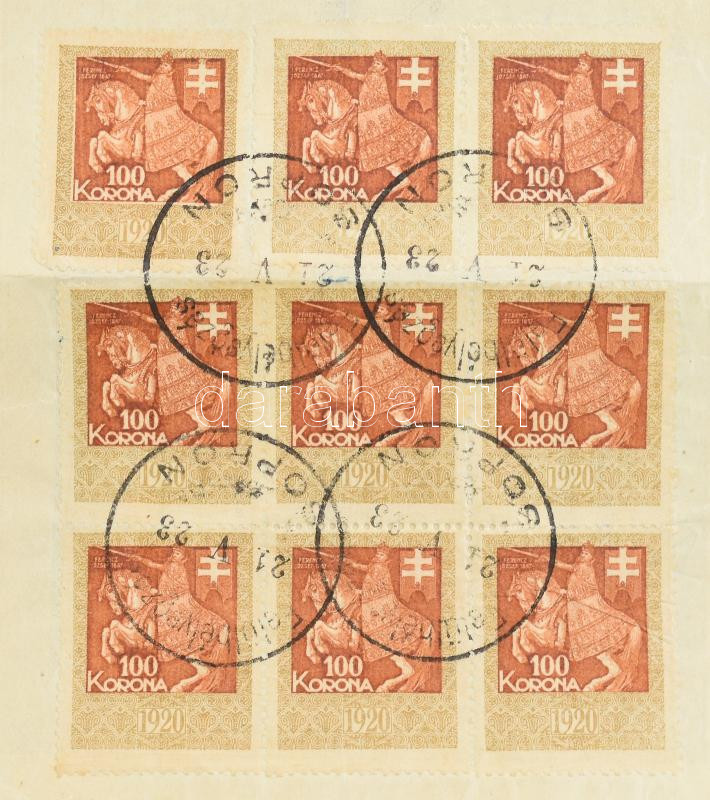 cca 1920 3 klf váltó magas illetéklerovásokkal / 3 bills of exchange with high frankings - Image 2