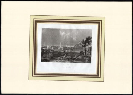 Cca. 1850. Waterloo. Acélmetszet, papír, 12x15 cm