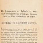 Kemper, Josephus: De Ungarorum ex Lebedia et Atelcuzu demigratione primisque Francos inter et illos foederibus et bellis. Dissertatio inauguralis... Publice defendet Josephus Kemper billerbecensis. Monasterii [Münster], 1857., Ex typographia - Image 2