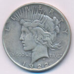 Amerikai Egyesült Államok 1922. 1$ Ag 'Béke' T:VF ph. USA 1922. 1 Dollar Ag 'Peace' C:VF edge error Krause KM#150