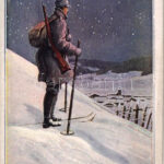 Neujahr 1917. Offizielle Karte für Rotes Kreutz Kriegsfürsorgeamt Kriegshilfsbüro. K.F.A. Neujahrsserie 2.