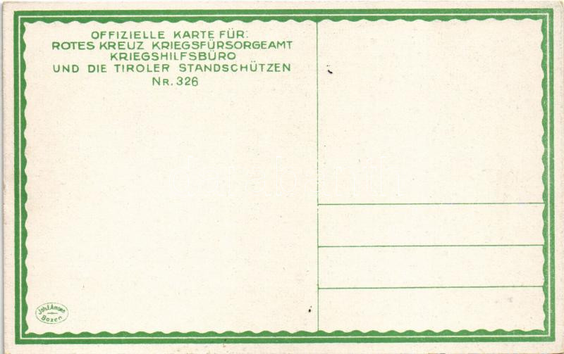 Feldpost im Hochgebirge. Offizielle Karte für Rotes Kreutz Kriegsfürsorgeamt Kriegshilfsbüro Nr. 326. s: A. Egger-Lienz - Image 2