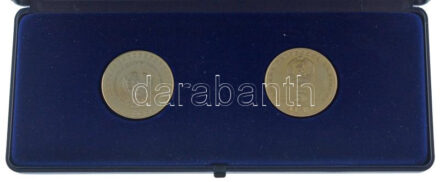 Bulgária 1982. 5L Cu-Ni 'Lyudmila Zhivkova' + 5L Cu-Ni '2. Nemzetközi Gyermekgyűlés', együtt, műanyag dísztokban T:PP fo. Bulgaria 1982. 5 Leva Cu-Ni 'Lyudmila Zhivkova' + 5 Leva Cu-Ni '2nd International Children's Assembly', together in